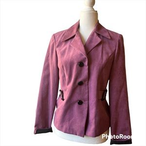 Perceptions New York Faux Suede Jacket Sz 8